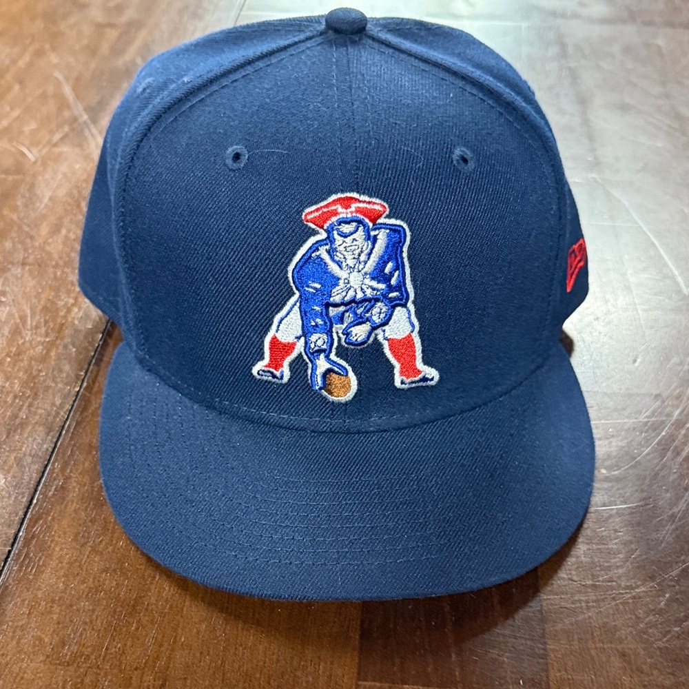 New Era Navy New England Patriots 59FIFTY Fitted Hat - 7 1/2